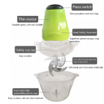 Green Electric Meat Grinder - Image 2