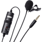 Boya Dual Head Lavalier Condenser Microphone Audio Recorder (BY-M1DM)