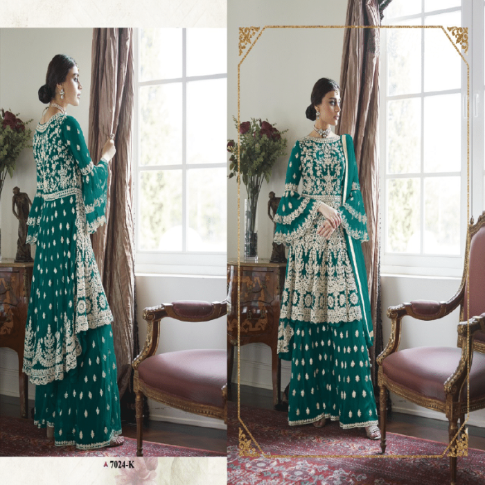 Aashirwad Creation Gulkand Premium Sharara,_7024 - Image 1