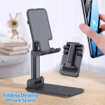 Folding Desktop Phone Stand Black