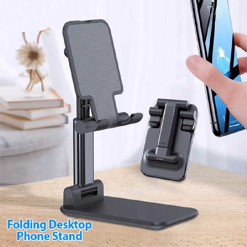 48 Folding Desktop Phone Stand Black - Image 1