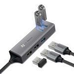 Baseus Cube USB to USB3.0 3 USB2.0 2 HUB Adapter - Image 2