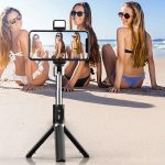 Stand 2 LED Mini Selfie Stick P60D-2