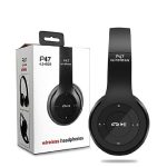 Wireless Bluetooth Stereo Headphones - Black (P47)