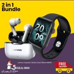 2in1 Offer Modio Fashion Smart Watch With Full Display Smart Split Screen, MW09 / Lenovo LivePods