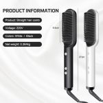 Electric 2in1 Hair Brush Straightener & Curler - Image 6