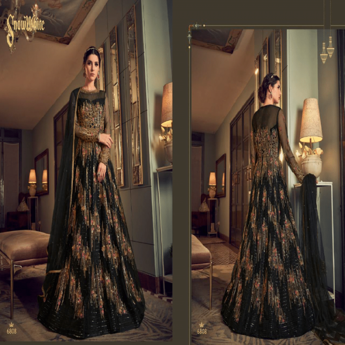Swagat Violet Snow White Dress - Image 1