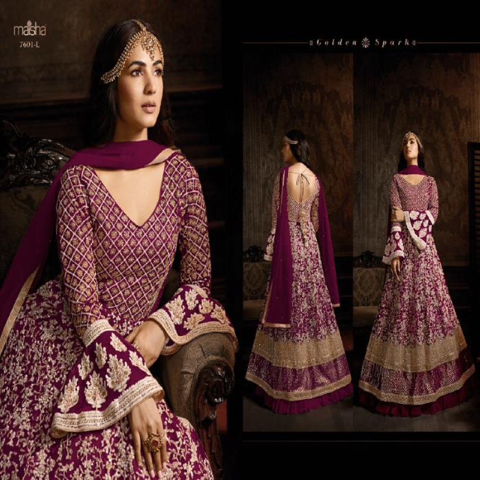 Maisha Heavy Net With Embroidery work - Image 1