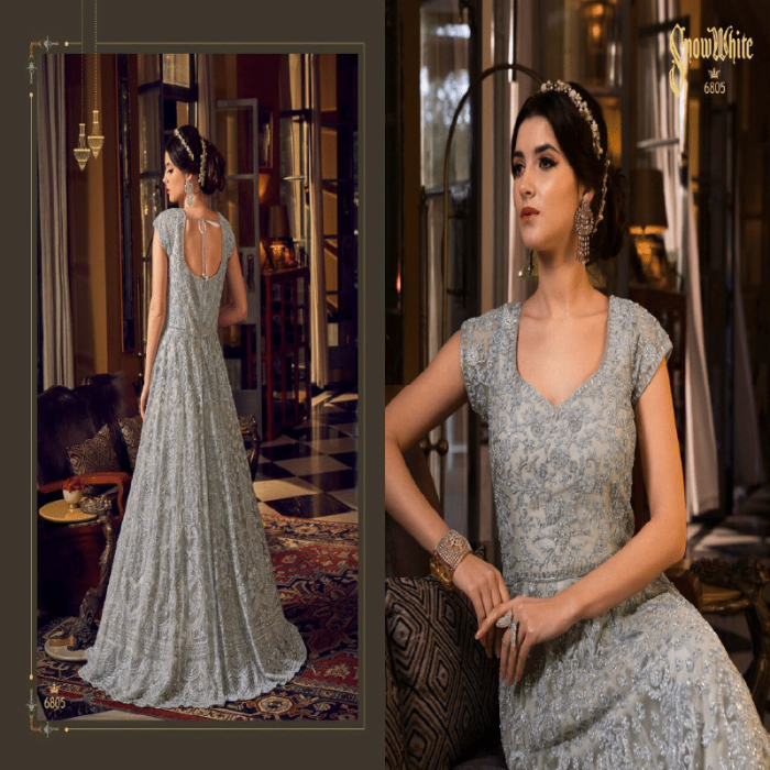 Swagat Violet Snow White Dress 6805 - Image 1