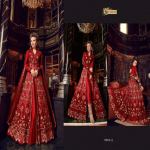 Fashionable Embroidered Net Maxi Style - Image 2