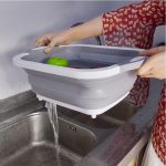 3in1 Folding Cutting Board with Basket Strainer - Image 6