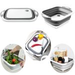 3in1 Folding Cutting Board with Basket Strainer - Image 7