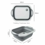 3in1 Folding Cutting Board with Basket Strainer - Image 9