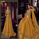 Swagat Violet Snow White Dress-6803