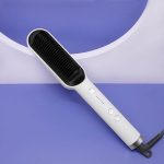 Electric 2in1 Hair Brush Straightener & Curler - Image 2
