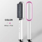 Electric 2in1 Hair Brush Straightener & Curler - Image 4