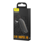 Baseus GAMO 3in1 Type-c Male to Dual Type-c & 3.5mm Female Adapter L49 Black - Image 3