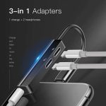 Baseus 3in1 3.5mm female adapter L52 black