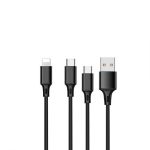 One Depot 3 in 1 Charger Cable Micro+Lightening+Type-C 2.4A, DP-S05 - Image 5