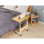 Notebook Desk Table with Height Adjustable & Wheels - Image 2