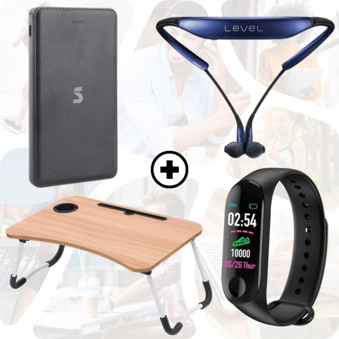 4-in-1-bundle-offer-power-bank-smart-band-neck-band-foldable-laptop-table