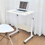 Notebook Desk Table with Height Adjustable & Wheels - Image 4
