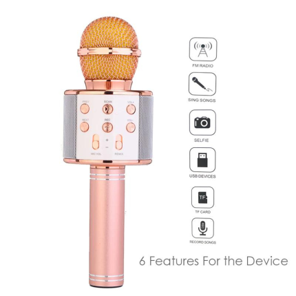 Bluetooth-Microphone-Wireless-Karaoke-Microphone-WS858-souqaalam.com