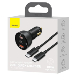 Baseus-Digital-Display-PPS-Dual-Qucik-Car-Charger-100W-souqaalam.com