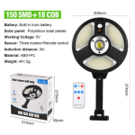 3Mode Solar Lamp 168 LEDs Street Light - Image 2