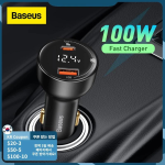 Baseus-Digital-Display-PPS-Dual-Qucik-Car-Charger-100W-souqaalam.com