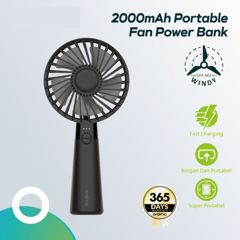 Electric-Fan-Oraimo-OHF-N01-Black Electric Fan Oraimo OHF N01 Black - Image 1