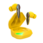 Modio Gaming Earphones With Charging Case Yellow Me10
