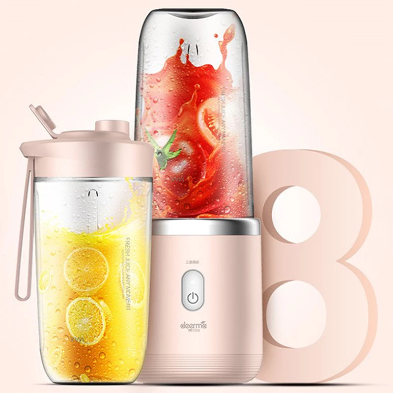 Xiaomi-Deerma-NU05-Xioami-J-U-I-C-E-R-Wireless-Portable-Fruit-And-Vegetable-Multi.jpg_Q90.jpg_ Rechargeable Electric Juicer Wireless Mini USB Juice Cup Blender - Image 1