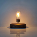 Levitating Magnetic LED Light Bulb with Walnut Wood Base Night Lamp - Image 6