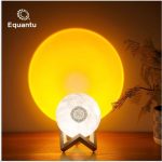 Equantu Sunset Moon Lamp Quran Speaker
