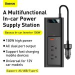 Baseus Inverter for Cars 150W - Image 2