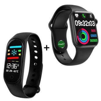 Buy-Modio-Smart-Watch-MW07-Get-M9-smart-fitness-band-Free