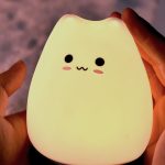 Cute Kitty Silicone Night  Light - Image 5