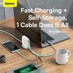 Basues 3in1 Fast Charging Cable 100W - Image 2