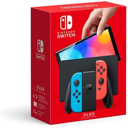 Nintendo Switch OLED model neon red & neon blue joy con