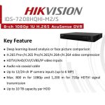 Hikvision iDS-7208HQHI-M2/S (8 channel DVR 4mp 2 SATA slot) - Image 4