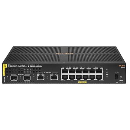 aruba-jl679a-12g-class-4-poe 2G/2sfp+-139w-6100-series-switch