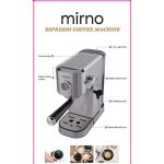 Mirno Espresso Coffee Machine Silver Color - Image 2