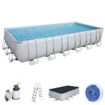 Bestway Power Steel 7.32x3.66x1.32 M Rectangular Pool Set Sand filter - Image 2