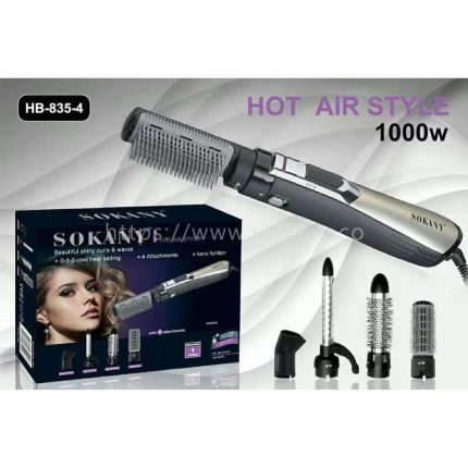 sokany-4-in-1-electric-hair-dryer-brush-&-straightener-comb