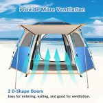 Camping Tent 2 Doors & 4 Windows For 3-4 Person - Image 6