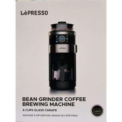 LePresso Bean Grinder Coffee Brewing Machine 750ml