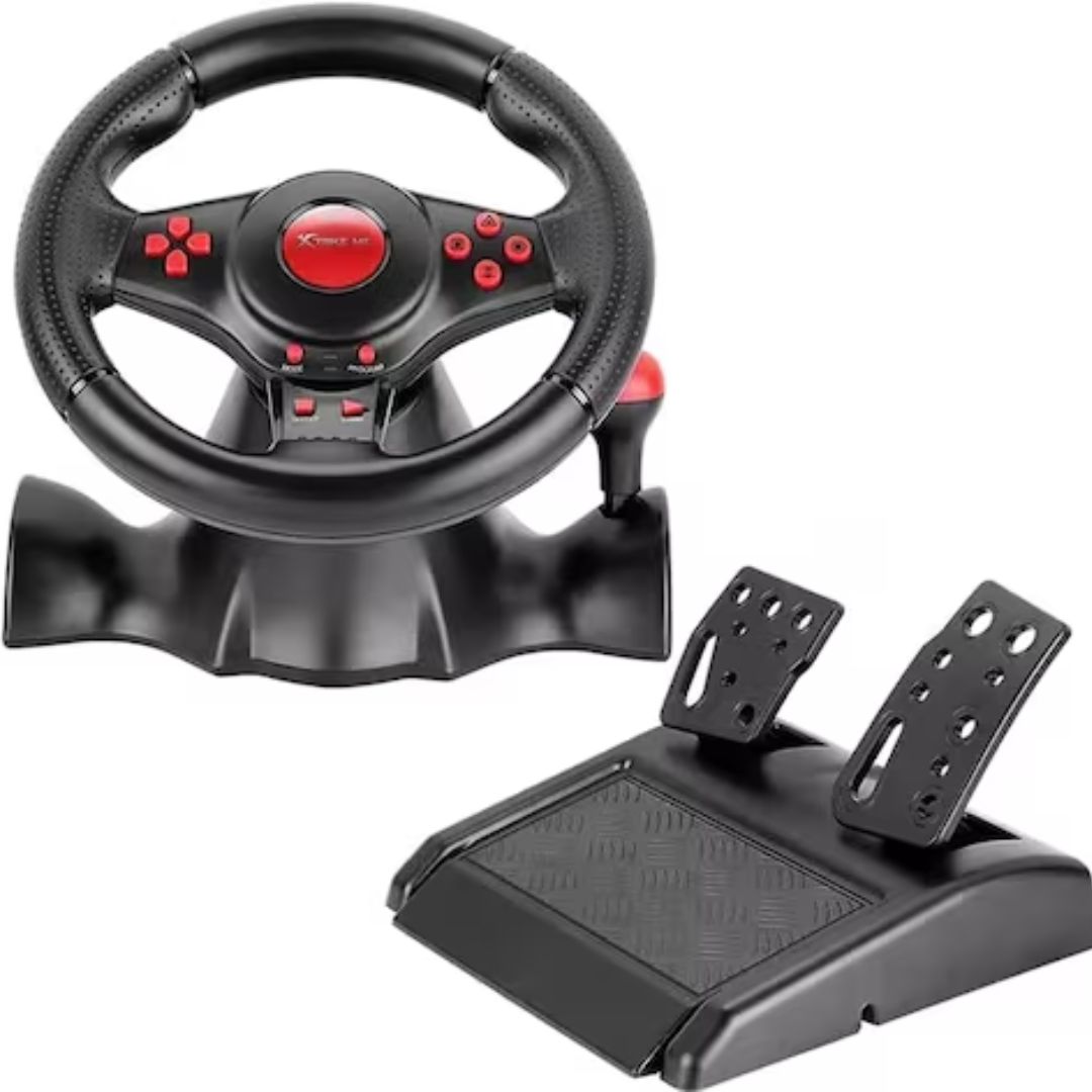 1 XTRIKE ME RACINGWHEEL with Pedals GP-903 - Image 1